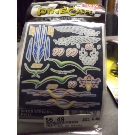 Snag-It Speed Streak Dry Transfer Decals SN1812119